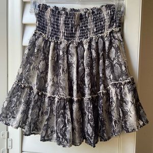 Altar’d State Black and White Mini Skirt